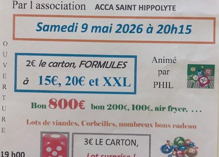 Super Loto Samedi 9 Mai à 20h15